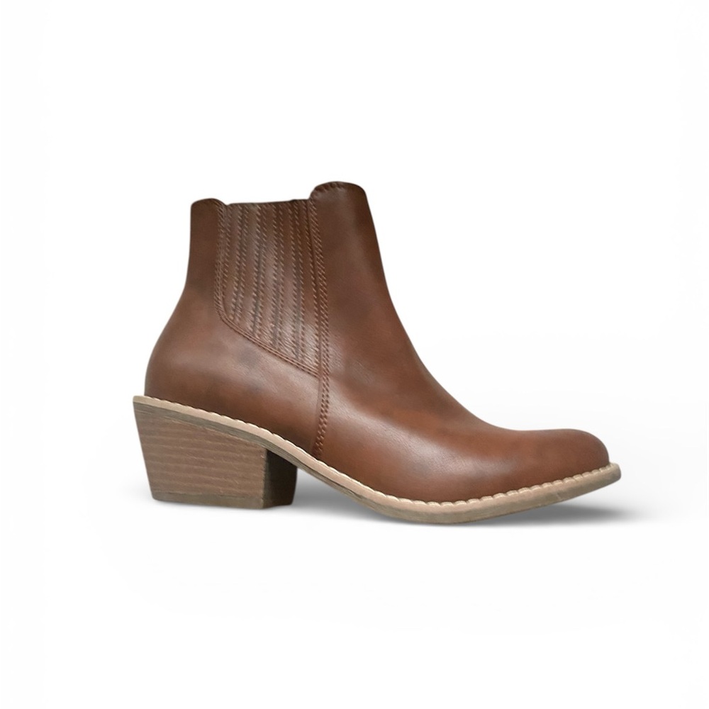 Eurosoft by Sofft Ankle Booties Women’s Size 6.5 M Brown Leather‎ New Western